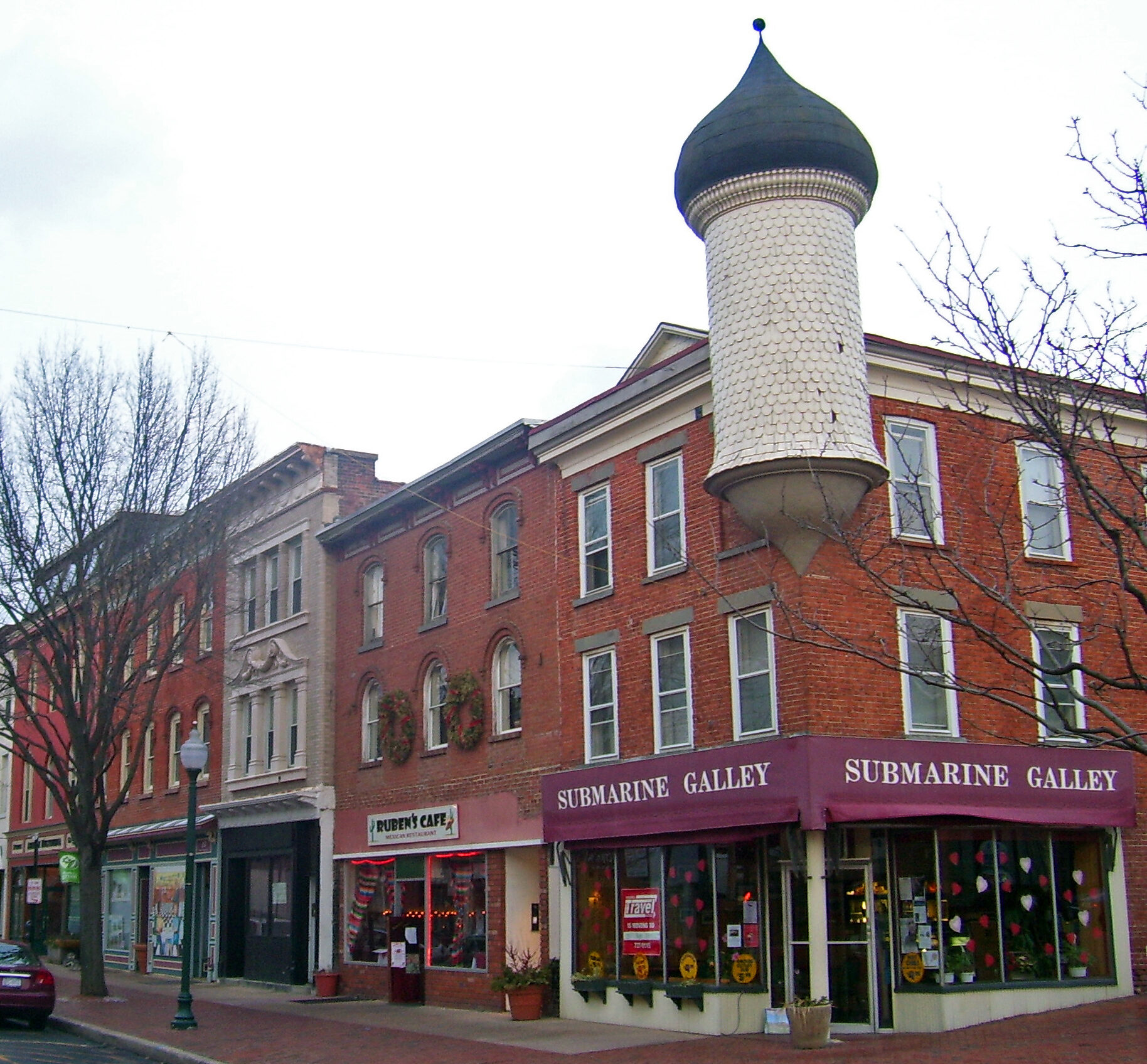 Historic tower at Division and Park streets in Peekskill, New York