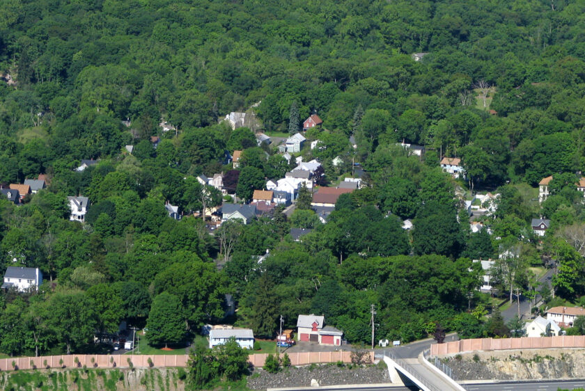 Village scene in Hillburn, New York
