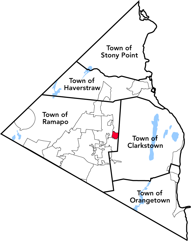 Location of New Square within Rockland County